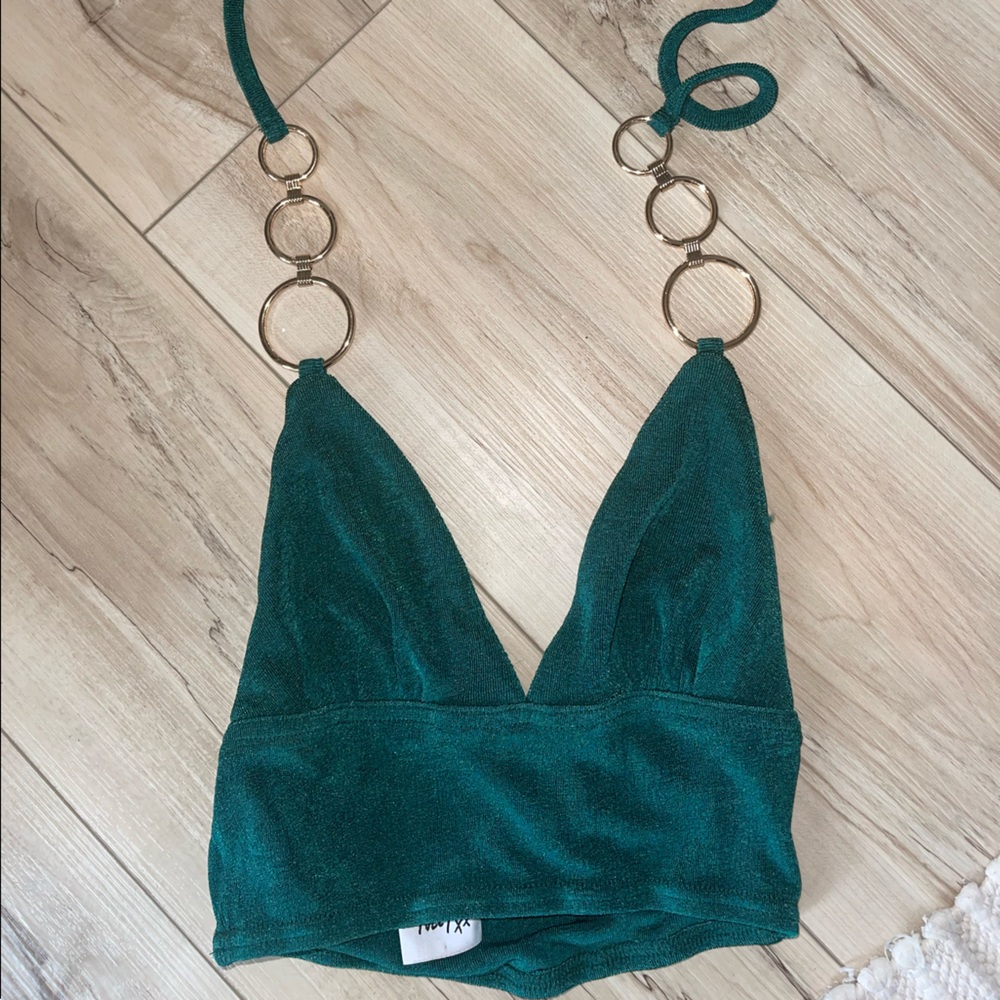 Princess Polly Green Crop Top